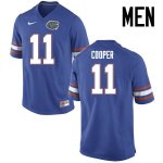 Men's Florida Gators #11 Riley Cooper NCAA Nike Blue Authentic Stitched College Football Jersey EFS4262SS